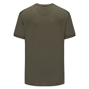 เสื้อยืดผู้ชายคุณภาพสูง 100% โพลีเอสเตอร์ ระบายอากาศได้ดี น้ำหนัก 380 กรัม ผ้าถักย้อมเส้นด้าย สไตล์วินเทจหลวมๆ ใส่ได้ทั้งชายหญิง  รับสกรีนโลโก้ - Product Image 2