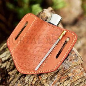Cuchillo de Bolsillo Plegable de Acero de Damasco RTS Jungle con Mango de Madera para Supervivencia al Aire Libre y Caza - Product Image 4