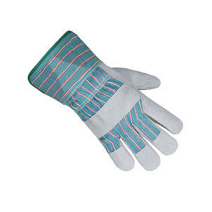 Gants de travail de sécurité en cuir de vachette pleine fleur de qualité supérieure, doublure confortable en coton polaire, paume renforcée ignifuge, qualité premium - Product Image 5