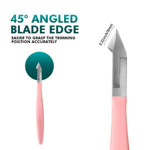 Alicates Profesionales de Alta Calidad para Cutículas, de Acero Inoxidable, Color Rosa, con Apertura de Mandíbula Ancha para Eliminar Piel Muerta y Uñas Gruesas, Hoja Curva - Product Image 2