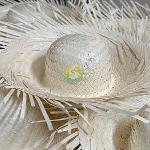 Sombrero de Paja Pava Puertorriqueño, Sombrero de Paja Bad Bunny, Color Blanco Natural, Sombrero de Paja Boricua Pava Tradicional, Precio Económico - Product Image 1