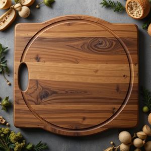 Tabla de Cortar de Madera de Nogal Negro SOFIYA CRAFT, Rectangular, de Madera Maciza, 1.5 cm de Grosor, Apta para Lavavajillas, para Cocina - Product Image 6
