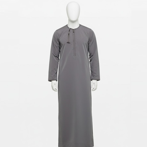 Túnica Tradicional Musulmana de Alta Calidad, Thobe para Hombre, Talla Grande, Informal, Ligera, Antiarrugas, Transpirable, de Secado Rápido y Corte Holgado - Product Image 2