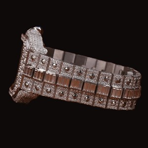 Reloj de Diamantes Blancos con Incrustaciones de Moissanita, el Más Vendido, para Eventos Empresariales o Formales, Disponible a Precio de Fábrica - Product Image 2