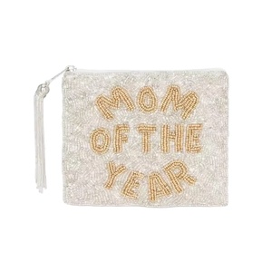 Porte-monnaie artisanal perlé et brodé de perles de rocaille, dernier design, couleur personnalisable - Product Image 1
