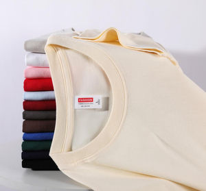 เสื้อยืดคอตตอนผู้ชาย 210 GSM ทรงสตรีทแวร์ ผ้าสองเส้น ทอแน่น สีพื้น ทรงโอเวอร์ไซส์ คอกลม - Product Image 2