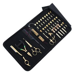 Kit de Estilista para Extensiones de Cabello: Alicates para Tap-In, Crimpadora de Microperlas, Alicates de Tres Orificios, Tijeras Pequeñas para Tirar de Hilo, Anillo de Seccionamiento de Cabello - Product Image 1