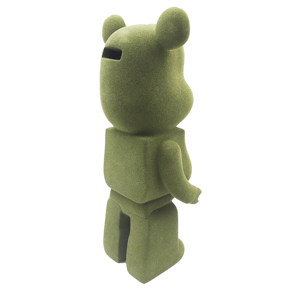 ตุ๊กตาหมีการ์ตูนสีเขียว งานศิลปะเซรามิกเคลือบสีด้วยมือ ของสะสมตกแต่ง - Product Image 5