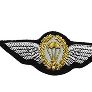 Custom Bullion Wire Embroidery Badges Handmade Wholesome Comfortable Fashion New Design Embroidered Golden & Silver OEM Services - Product Image 6