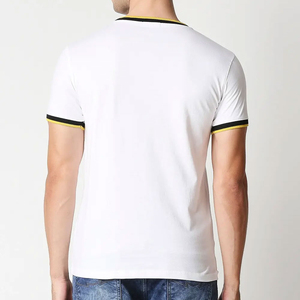 เสื้อยืดลำลองฤดูร้อนรุ่นใหม่สำหรับผู้ชายและผู้หญิง คุณภาพสูง ปรับแต่งได้ ผ้าวอร์สเตด ป้องกันขนร่วง โพลีเอสเตอร์/คอตตอน ลายตัวอักษร - Product Image 5