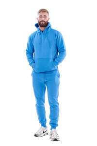 <b>Plain</b> <b>Tracksuit</b> Fleece Ribbed Cuff Sweatshirts Embroidery <b>Plain</b> Color Long Sleeve Custom Made Men's <b>Tracksuits</b> - Product Image 3