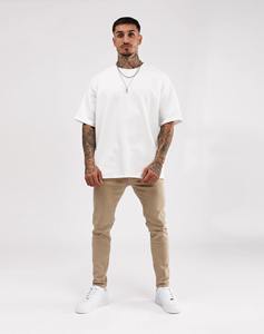 T-shirt formel à manches courtes et col rond pour homme BlanqWear, coupe ample, 100% coton premium 200g, antibactérien, séchage rapide, écologique - Product Image 5