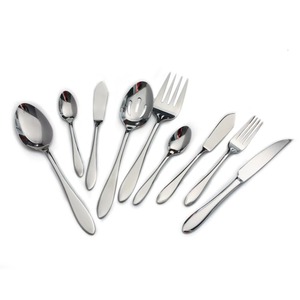 Ensemble de couverts en acier inoxydable de haute qualité, couverts modernes, couteau, fourchette, cuillère, vaisselle de mariage, écologique, poli miroir - Product Image 6
