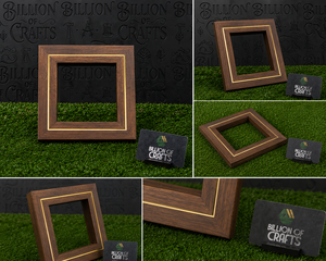 Cadre photo vertical moderne élégant en bois et laiton, présentoir de table personnalisé pour la décoration du salon et de la chambre - Product Image 6