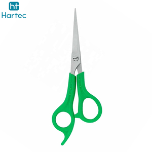 OEM Custom Green Plastic Handle Barber Shears Ergonomic Design Hair Cutting <b>Scissors</b> Professional Salon <b>Hairdressing</b> Tools - Product Image 3