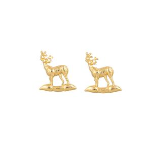 Mancuernillas de Lujo con Diseño de Ciervo Chapadas en Oro para Hombre, Accesorios para Camisa Formal, Regalo de Boda o Negocios, Juego de Mancuernillas con Diseño Animal - Product Image 5