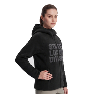 Chaqueta de Forro Polar con Bordado Personalizado de Fabricante, Chaqueta de Forro Polar Sherpa Premium con Cierre para Mujer, Chaquetas Sherpa al por Mayor para Mujer - Product Image 3