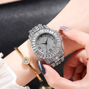 5023 Ready Stock Bling Hip Hop Gold Diamond Quartz Wristwatch Full Watch Mens - Product Image 5