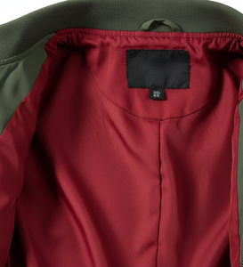 เสื้อแจ็คเก็ตบอมเบอร์ผู้ชายทรงปกติ สไตล์วินเทจ แฟชั่นสตรีทแวร์สุดเทรนดี้ ผลิตจากโรงงานขายส่ง เสื้อผ้าฤดูหนาว คอตั้ง - Product Image 3