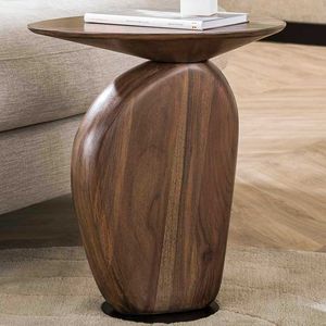 Mesa Auxiliar de Madera de Diseño Clásico que Realza la Decoración Interior Tradicional con Artesanía en Madera Atemporal - Product Image 1
