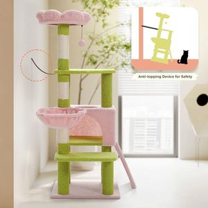 Torre per Gatti a Più Livelli da 120 cm con Tiragraffi Rivestiti in Sisal - Alberi e Tiragraffi Premium per Gatti - Product Image 4