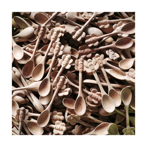 Cuillères à thé en bois, design minimaliste, poignée créative, non toxiques, lavables au lave-vaisselle, accessoires de cuisine écologiques, cadeaux - Product Image 4