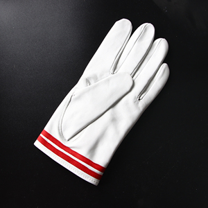 Gant de golf en cuir véritable blanc pour droitier, respirant, fermeture à enfiler, sangle de poignet réglable, unisexe, pour usage sportif et extérieur - Product Image 2