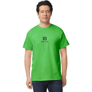 เสื้อยืดผู้ชายสีเขียวไฟฟ้า ผ้าฝ้ายพรีเมียม คอกลม แขนสั้น สไตล์ลำลอง รับสกรีนโลโก้ สำหรับขายส่ง - Product Image 2