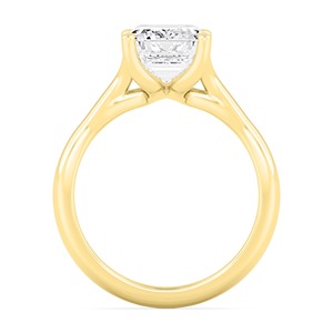 Bague de fiançailles luxueuse en or rose 10K avec diamant de laboratoire émeraude 5.51 ctw, bijoux de mariée exceptionnels et haut de gamme pour les occasions élégantes - Product Image 6