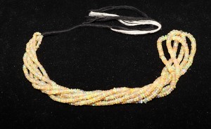 Flashy Ethiopian <b>Opal</b> Smooth Rondelle Beads 2.5-4 MM Welo Fire <b>Opal</b> Beads 16 Inch Ethiopian <b>Opal</b> Bead Strand for Jewelry Making - Product Image 2