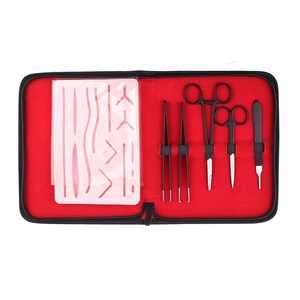 High Quality Single Use Surgery <b>Kit</b> 5-Piece Steel Surgical Instruments Set for Staple <b>Suture</b> Removal Pharmacy Staple <b>Suture</b> Set - Product Image 1