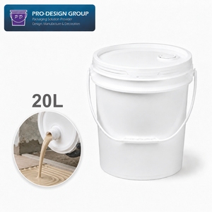 20L Heavy-Duty Plastic Bucket with Handle and Spout Lid for Construction Coatings and Glue, Precise Pouring and Storage - Product Image 1