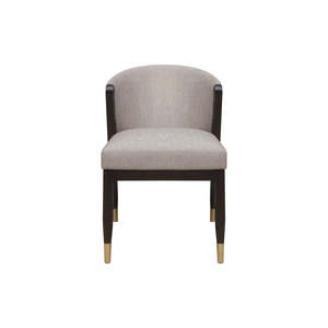 Silla de Comedor Tapizada Ecológica de Lujo con Respaldo Curvo, Estructura de Madera Sólida, Diseño Ligero para Apartamentos y Restaurantes - Product Image 4