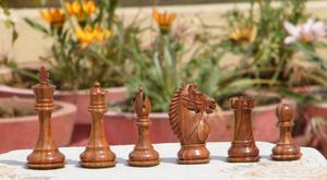 Nouvelles pièces d'échecs en bois massif, roi de 4 pouces - Product Image 2