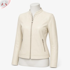 Custom Design New <b>Women</b> Solid Finished Quilted Leather <b>Jacket</b> Breathable <b>Winter</b> <b>Warm</b> Waterproof Eco-Friendly OEM Service - Product Image 3