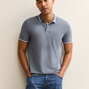 Chemises polo pour hommes sur mesure en gros, t-shirts à manches courtes respirants, t-shirts polo d'été pour hommes - Product Image 1