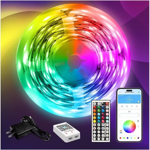 Striscia LED da 33,5 m, Luci RGB Intelligenti Sincronizzate con la Musica, Controllo Remoto tramite App per Camera da Letto e Cucina - Product Image 1