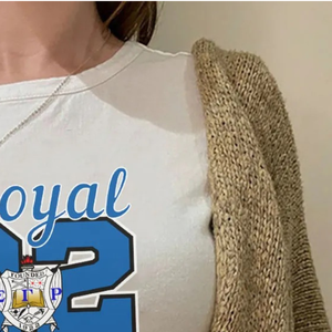 T-shirt court Sigma Gamma Rho pour femme, à manches courtes, ajusté, décontracté, tendance, streetwear, confortable pour tous les jours, OEM ODM - Product Image 4