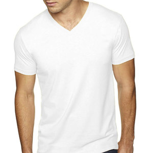 T-shirts décontractés pour hommes à col en V de couleur unie, prix de gros, nouvelle collection 2026, style hip-hop streetwear, en vente - Product Image 1