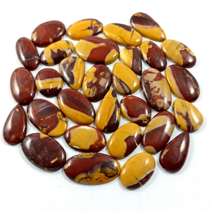 Cabujones de Cuarzo Natural Mookaite Jasper, Corte Ovalado Tipo Cojín, Formas Mixtas, Pulidos para Fabricación de Joyas, Venta al por Mayor a Granel - Product Image 1