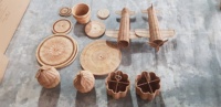 Beau design en osier naturel avion jouet éducatif décor de table joli cadeau artisanal en osier fabriqué au Vietnam