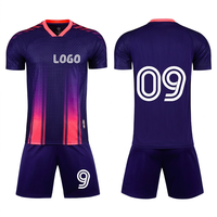 Maillot de football de haute qualité personnalisé avec logo et numéros, impression numérique, séchage rapide, Spandex/Polyester, uniforme de football d'été