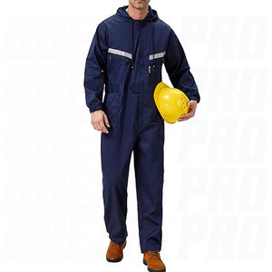 Combinaison de sécurité pour ouvrier, combinaison réfléchissante, combinaison de sécurité ignifuge en coton, vêtements de travail industriels, combinaison ignifuge. - Product Image 3