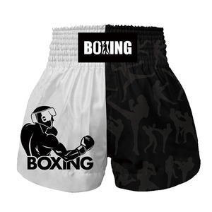 Pantalones Cortos de Muay Thai para Hombre, Satinados, Estampados, Cintura Elástica, para Entrenamiento de Gimnasio, Kickboxing, Ligeros, Coloridos - Product Image 5
