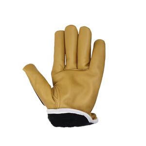 Gants de conduite en cuir imperméables compatibles avec les écrans tactiles, coupe-vent, marron noir, luxe, hiver, unisexe, par temps froid - Product Image 5