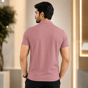 Camisas de Hombre Personalizadas al por Mayor, Diseños a Medida, Estilo Descomplicado, Tallas Grandes, Hombros Caídos, Patrón Sólido Grueso, Transpirables - Product Image 2