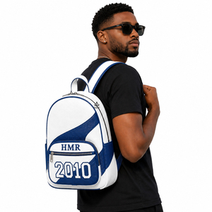 Sorority & Fraternity Greek Apparel Heritage Masonic Regalia Masonic Wear Backpack White Blue Heat Transfer Printed Unisex Bags - Product Image 3