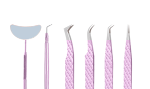 Custom Logo Professional Stainless Steel Anti-Static Eyelash Tweezers Set with Serrated/<b>SMOOTH</b> Tip Lash Extension <b>Tools</b> - Product Image 5