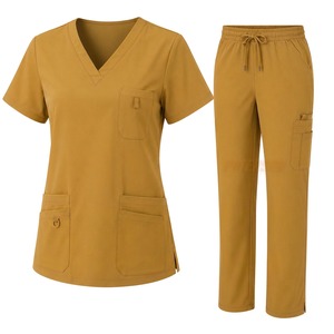 Tenues d'infirmière en gros : Blouse et pantalon personnalisés en polycoton, vêtements de travail pour le personnel médical, fournisseur en gros, vêtements sous marque privée - Product Image 5