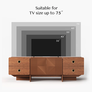 Soportes para TV MD02 para Sala de Estar y Dormitorio, Diseño Moderno, Organización de Cables, Amplio Almacenamiento, Muebles para el Hogar, Independientes, de Vietnam - Product Image 1